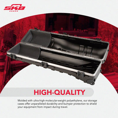 SKB Cases ATA Deluxe Hard Plastic Storage Wheeled Golf Bag Travel Case (2 Pack) - VMInnovations