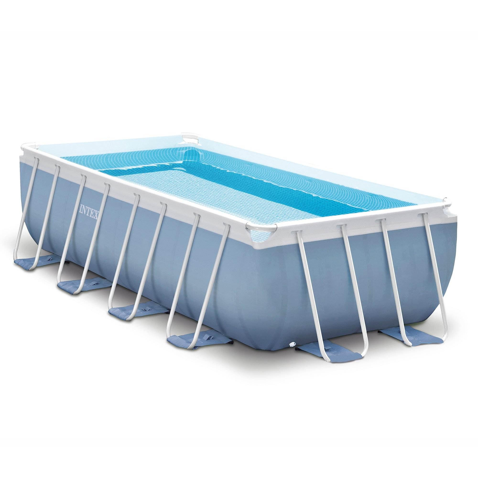 Intex 16' x 8' x 42" Rectangular Above Ground Swimming Pool w/ Pump Set (2 Pack)