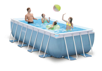 Intex 16' x 8' x 42" Rectangular Above Ground Swimming Pool w/ Pump Set (2 Pack)