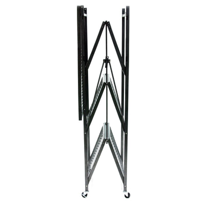 Origami 4 Tier Multipurpose Folding Storage Organizing Rack with Wheels (2 Pack) - VMInnovations