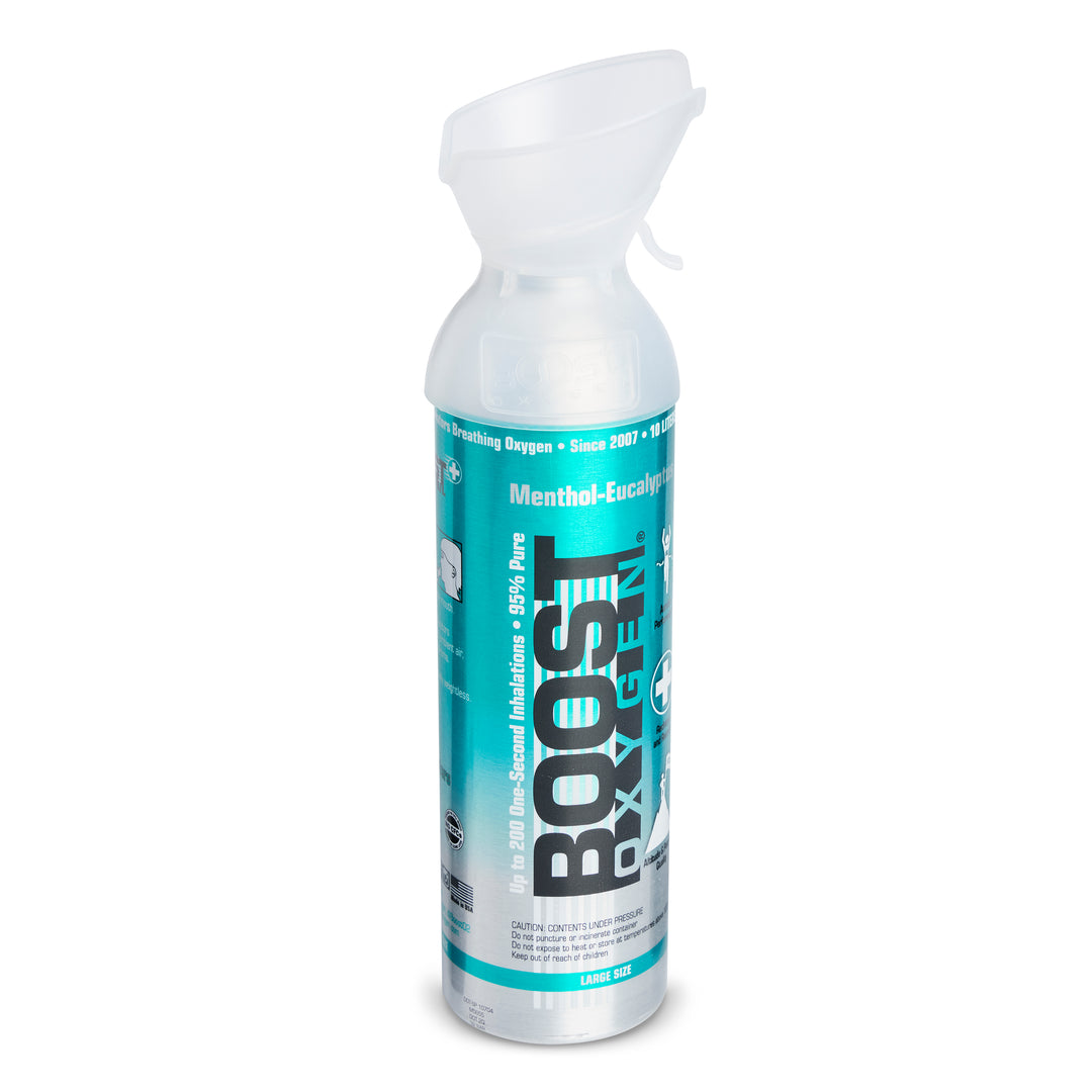 Boost Oxygen Natural Portable 10 Liter Pure Oxygen Variety Canister (16 Pack) - VMInnovations