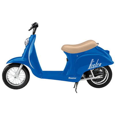 Razor Pocket Mod Euro 24V 250W Electric Motor Scooter (2-Pack), White & Blue