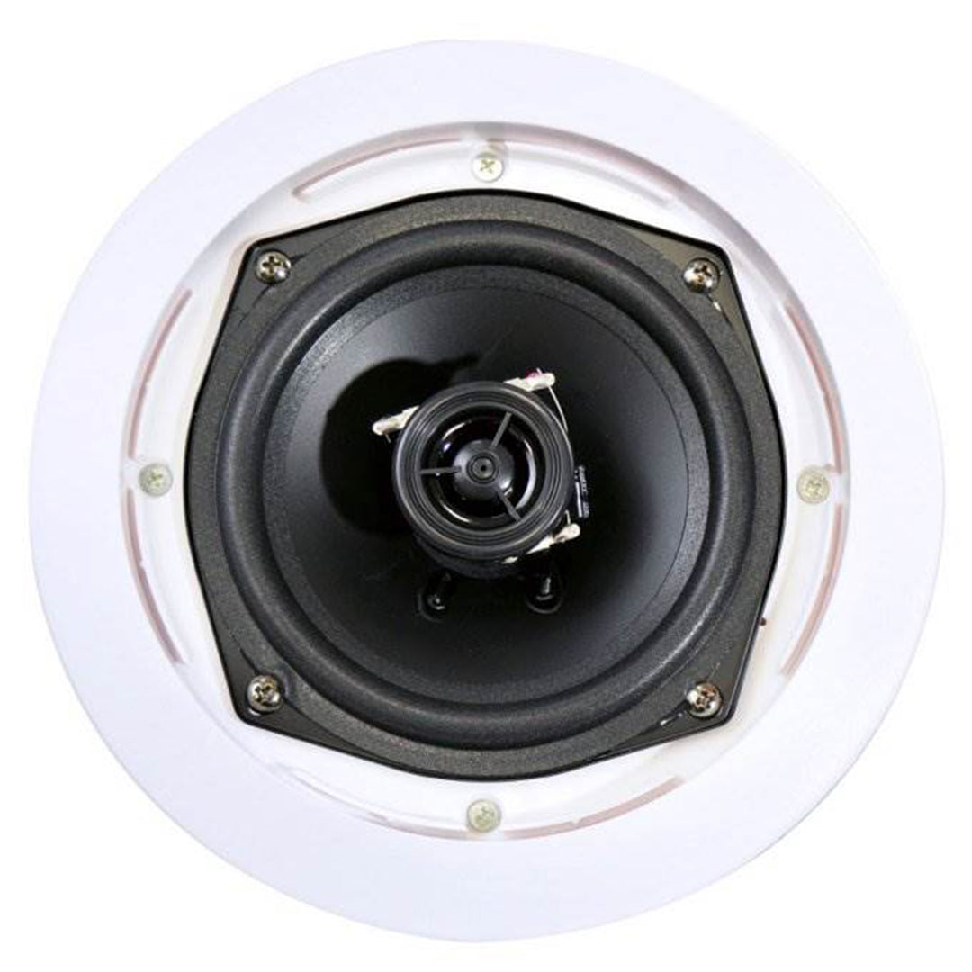 PYLE PDIC61RD 200W 6.5'' Round Flush Mount In-Wall/Ceiling Home Speakers, 2 Pack