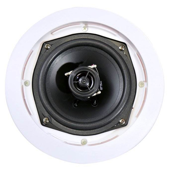 PYLE PRO 6.5'' 200W 2-Way In-Ceiling/Wall Speaker System White (2 Pack) (Used)