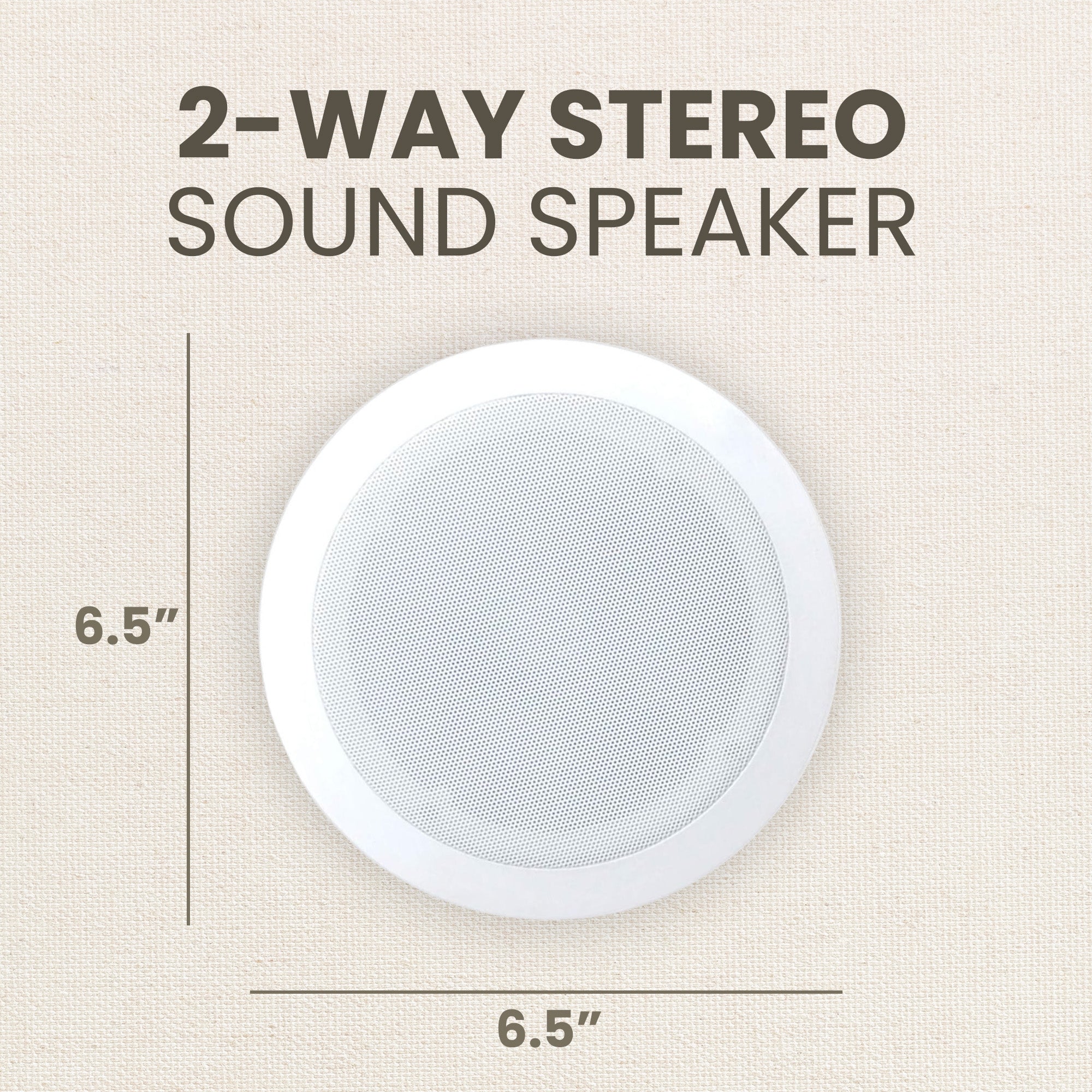 PYLE PRO 6.5'' 200W 2-Way In-Ceiling/Wall Speaker System White (2 Pack) (Used) - VMInnovations