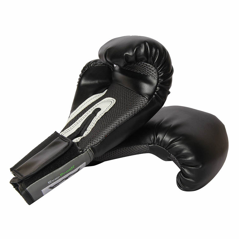 Everlast Pro Style Mesh Palm Training Boxing Gloves 8 Ounces, Black (Open Box)