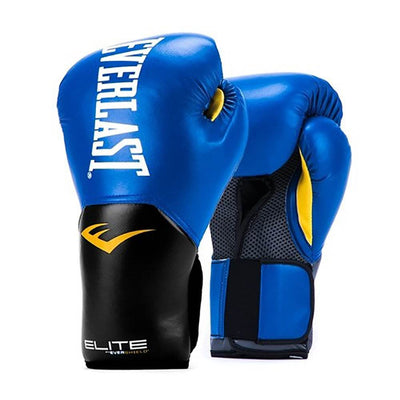 Everlast Pro Style Elite Workout Training Boxing Gloves Size 12 Ounces, Blue