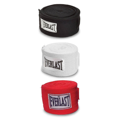 Everlast 120 Inch Polyester Cotton Boxing Sparring Training Hand Wraps (3 Pack)