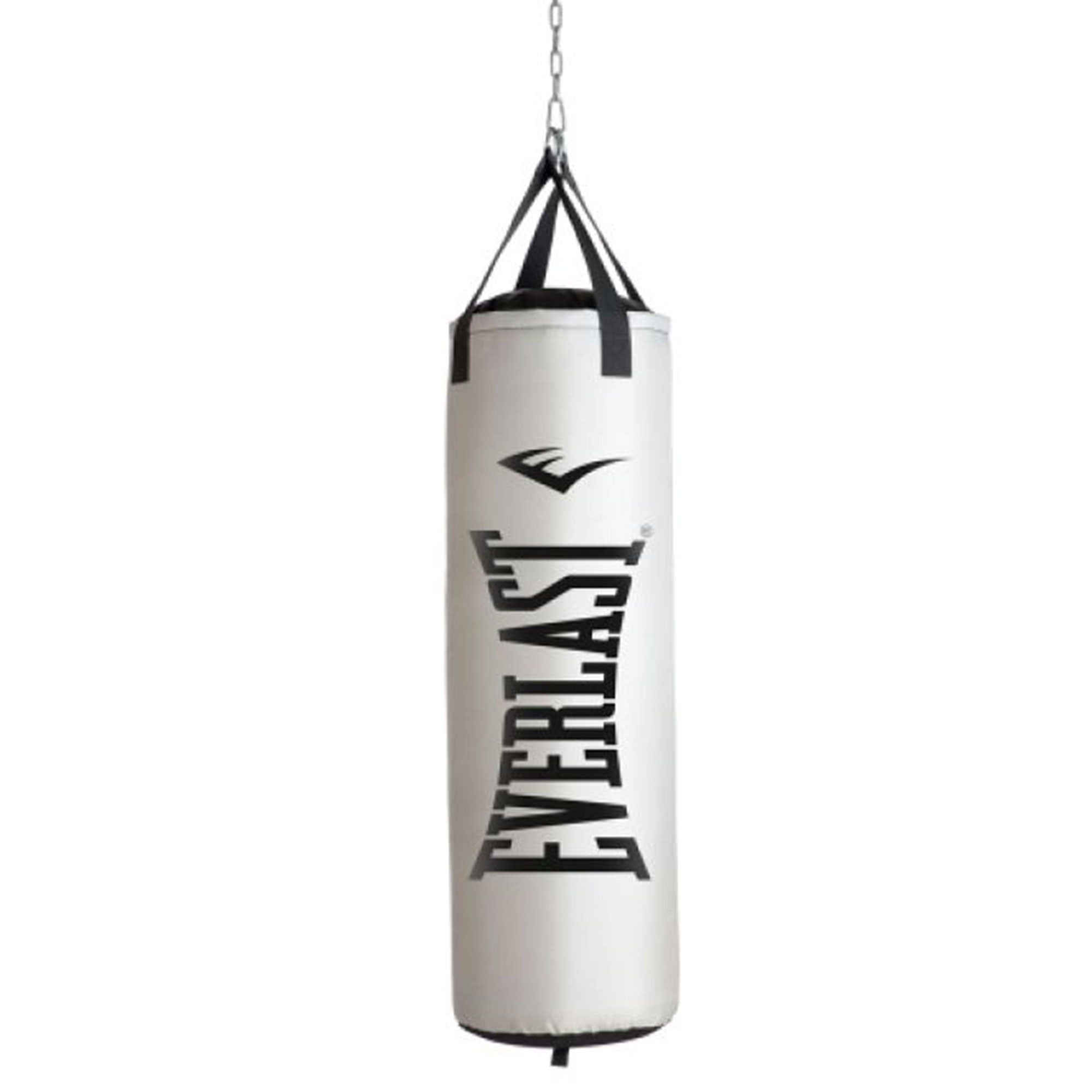 Everlast Nevatear Fitness Workout 60 lb Heavy Punching Bag, Platinum (Open Box) - VMInnovations