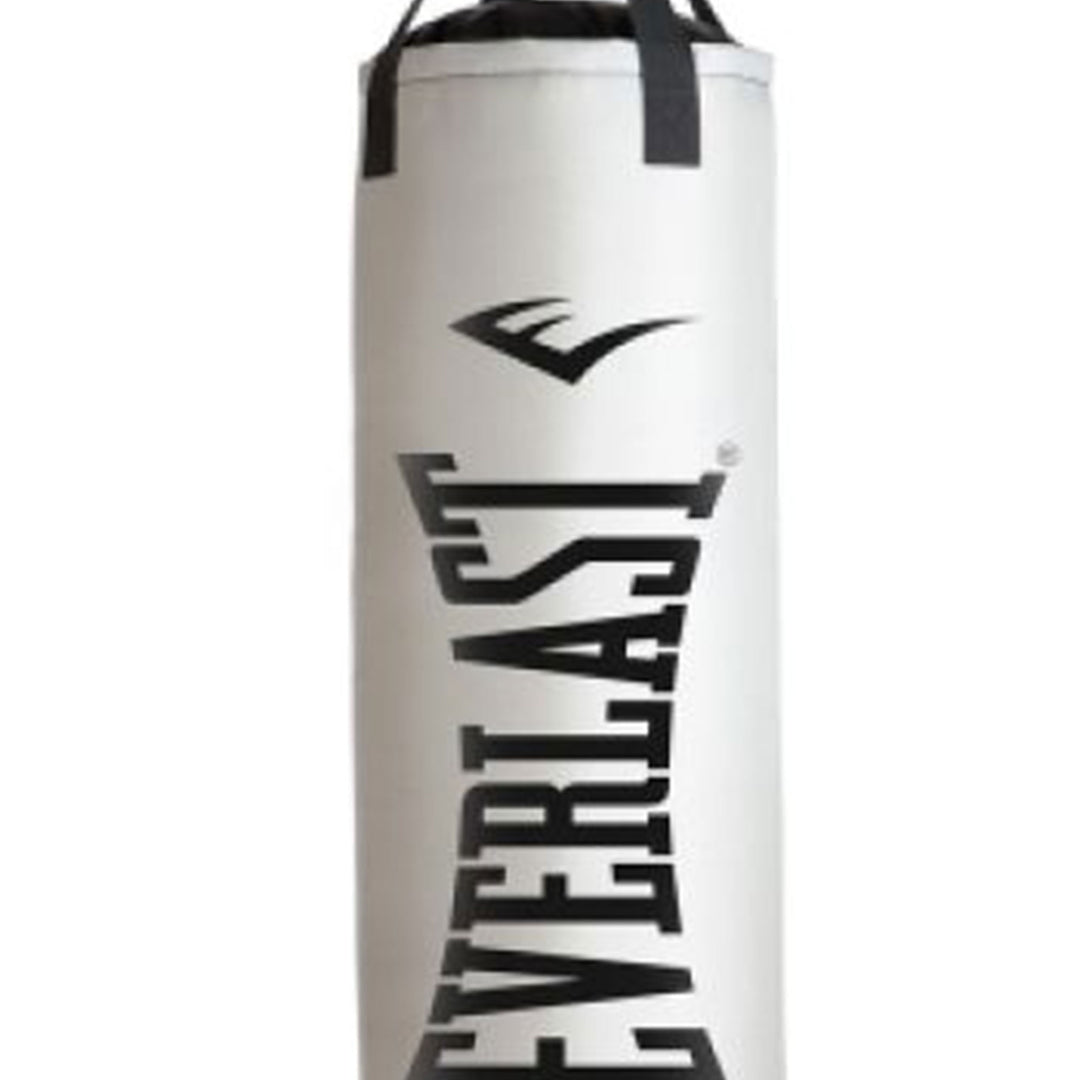 Everlast Nevatear Fitness Workout 60 lb Heavy Punching Bag, Platinum (Open Box)