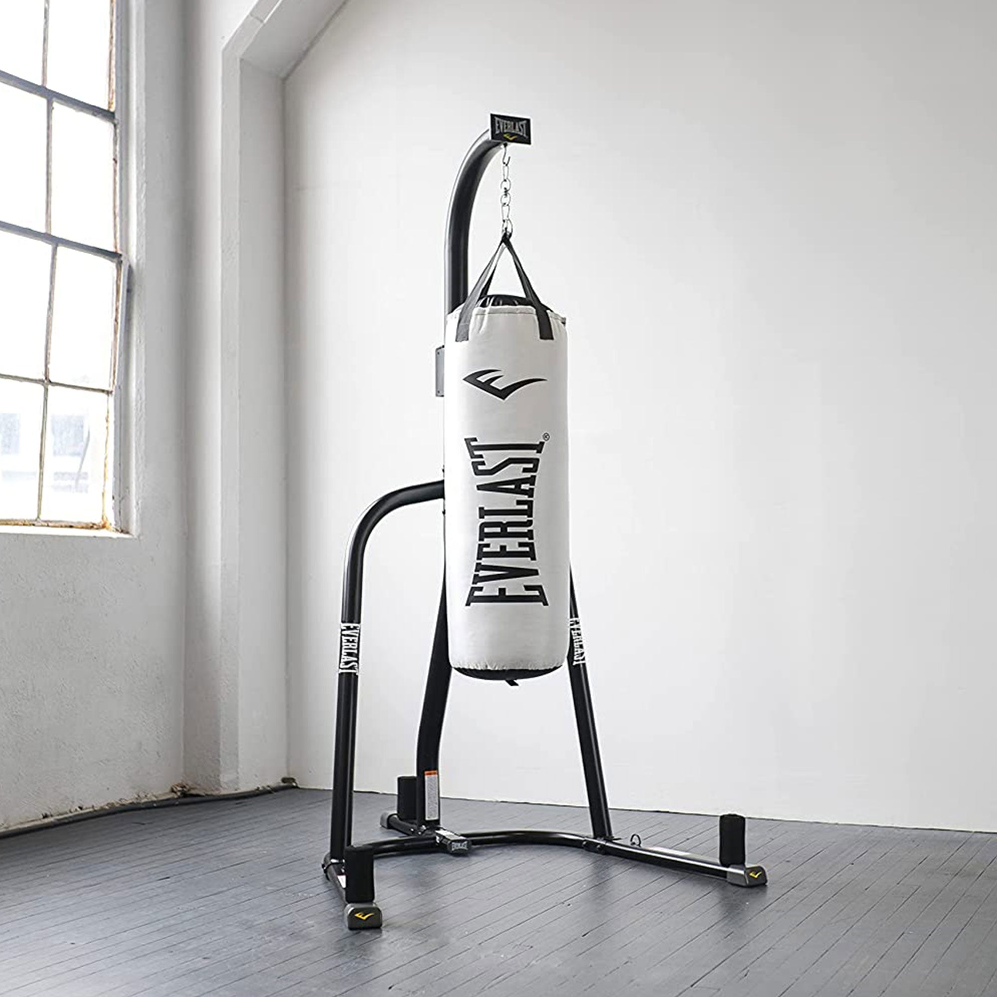Everlast Nevatear Fitness Workout 60 lb Heavy Punching Bag, Platinum (Open Box) - VMInnovations