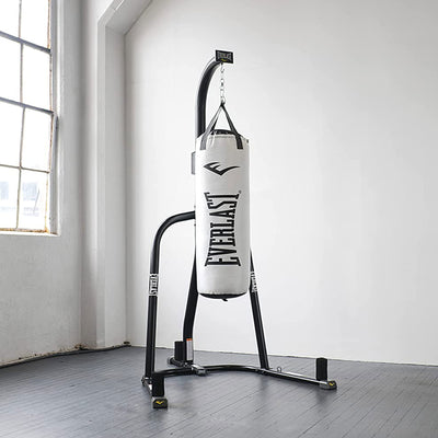 Everlast Nevatear Fitness Workout 60 lb Heavy Punching Bag, Platinum (Open Box) - VMInnovations