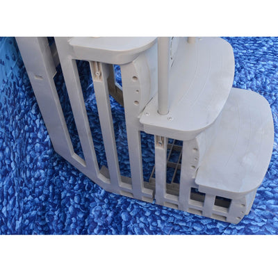 Main Access 200700T Ladder for Swimming Pools (2 Pack) + 200600T Smart Step