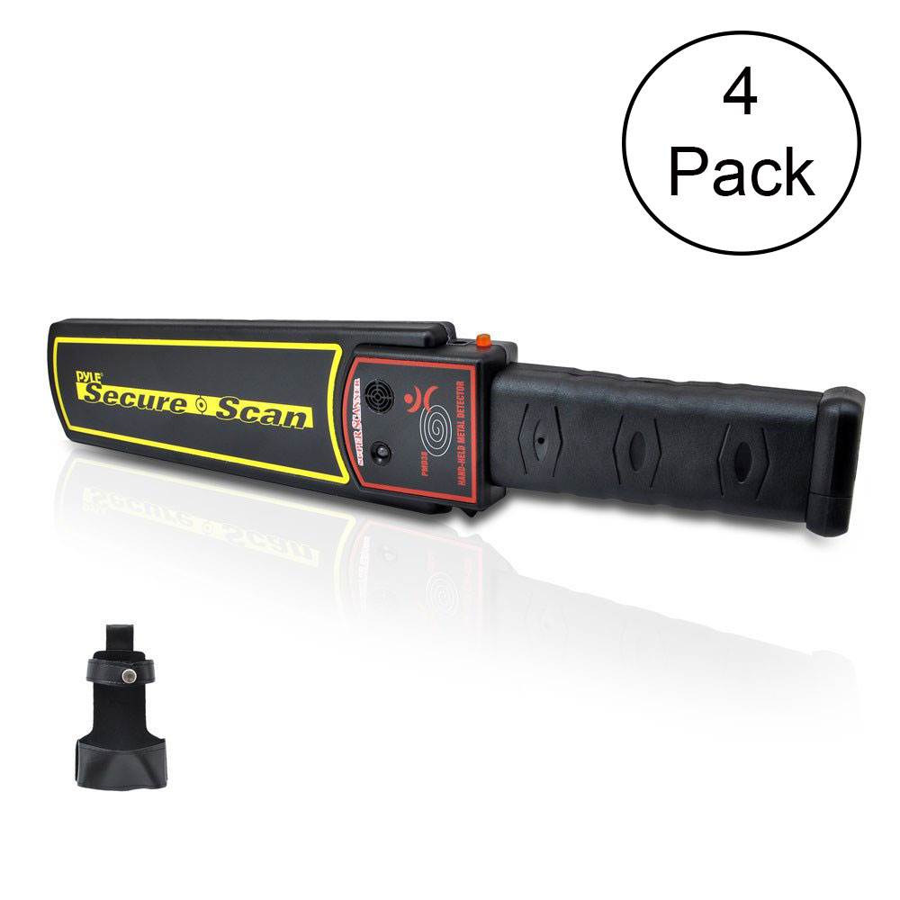 Pyle Secure Scan Handheld Metal Detector Wand Security Safety Scanner (4 Pack) - VMInnovations
