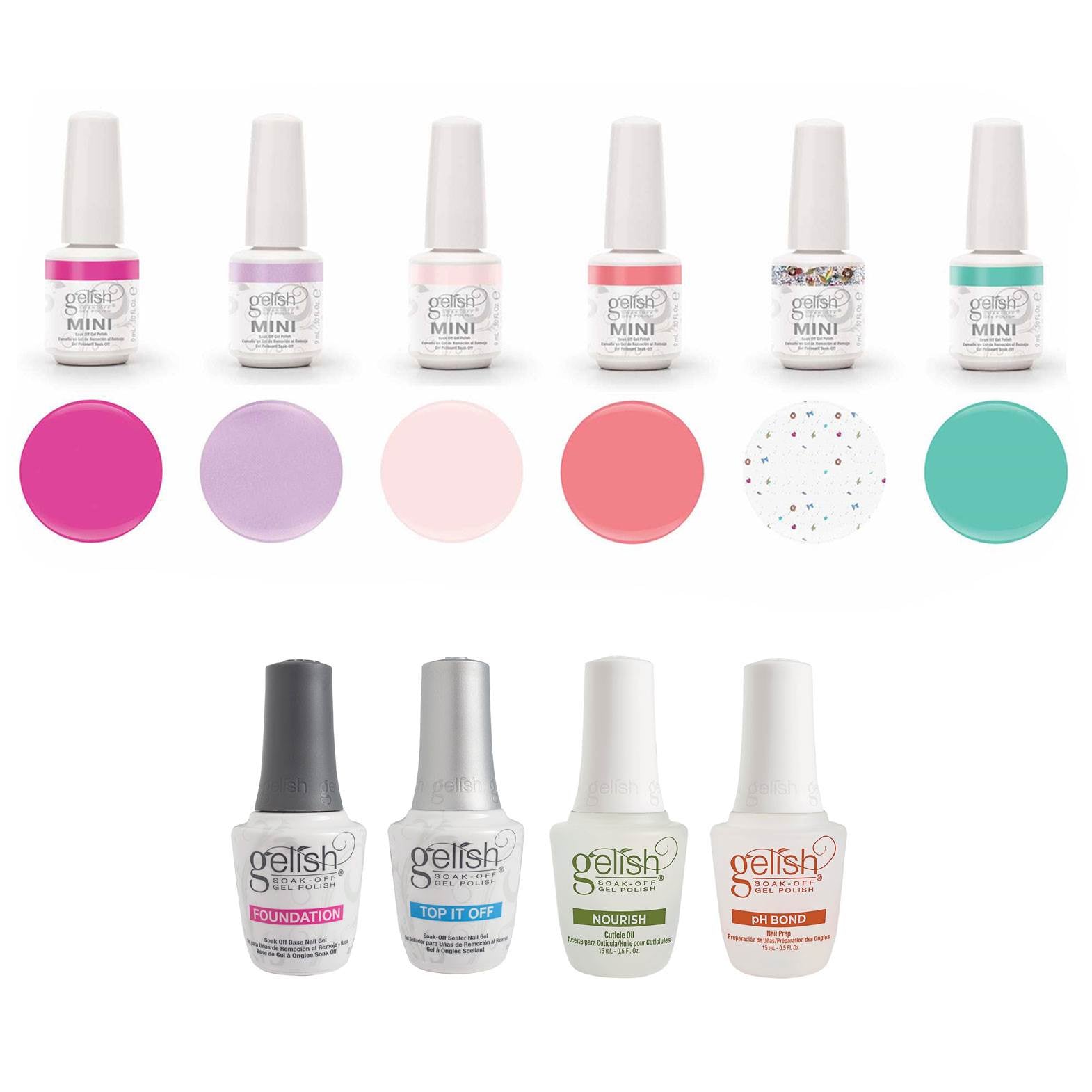 Gelish Mini Royal Temptations Set + Fantastic Four Essentials Collection Kit