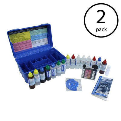 Taylor Deluxe Complete High Swimming Pool Spa Multiple Test Kit w/ Case (2 Pack)