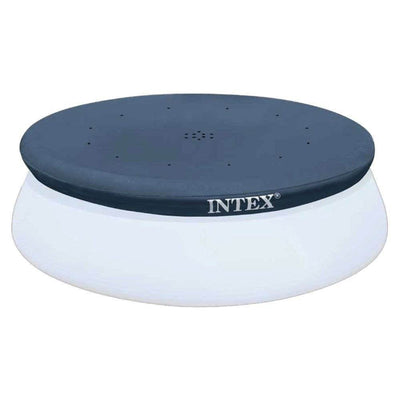 Intex 10' Easy Set Above Ground Swimming Pool Vinyl Round Cover Tarp + 8' Cover