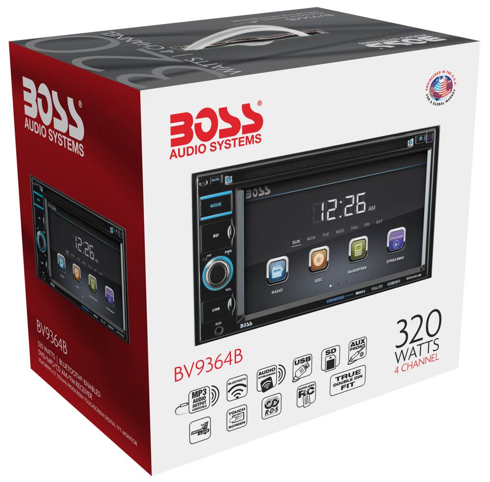 Boss 6.2" 2-DIN In-Dash DVD/MP3 Bluetooth Touchscreen Car Receiver (2 Pack)