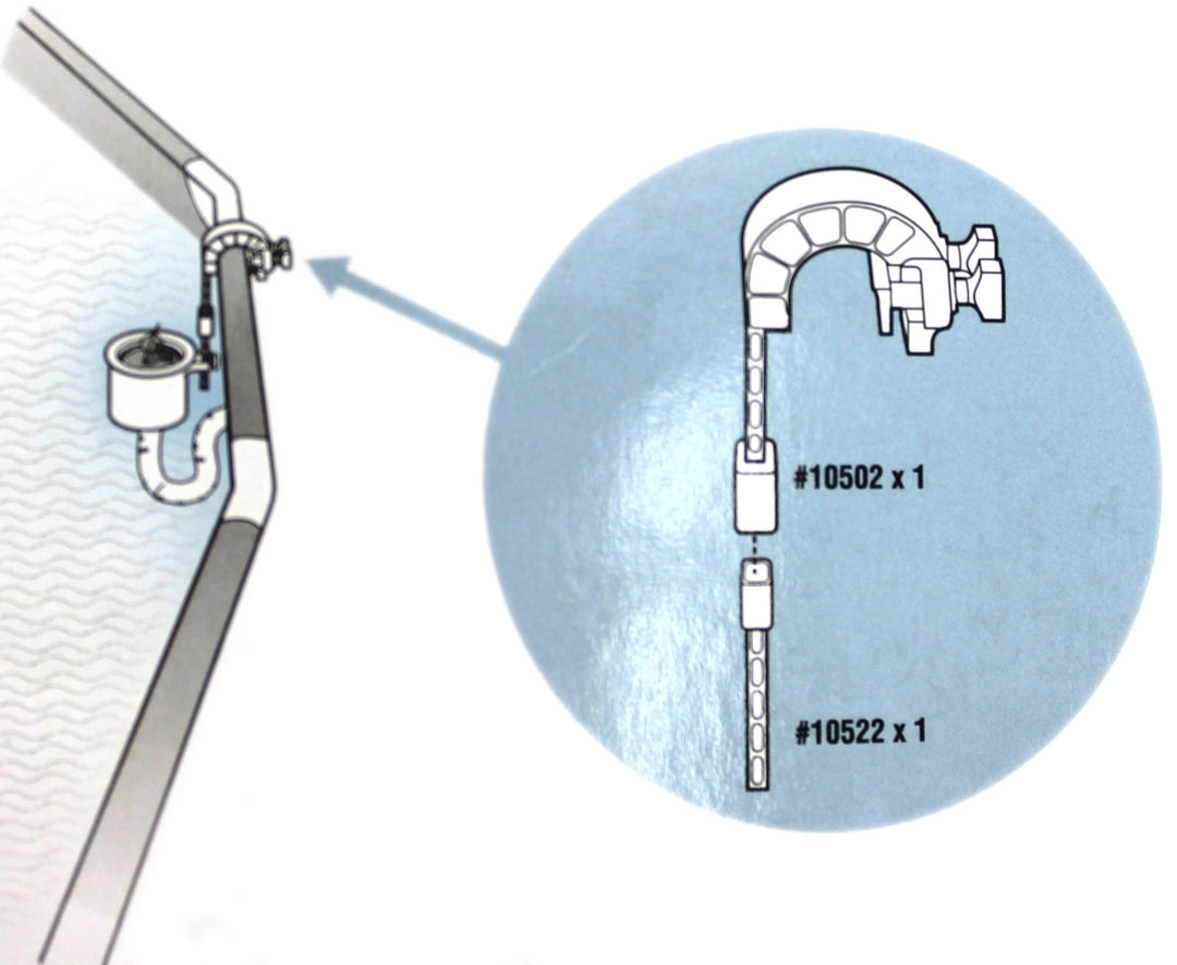 Intex Skimmer Hook and Adjuster for Metal Frame Pools Replacement Part (2 Pack)