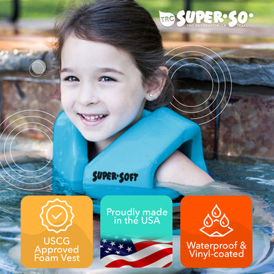 TRC Recreation Super Soft USCG Kids X Small Foam Swim Vest, Marina Blue (Used) - VMInnovations