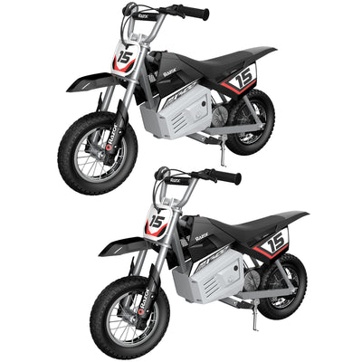 Razor MX400 Rocket 24V Electric Toy Motocross Dirt Bike, Black (2 Pack) - VMInnovations
