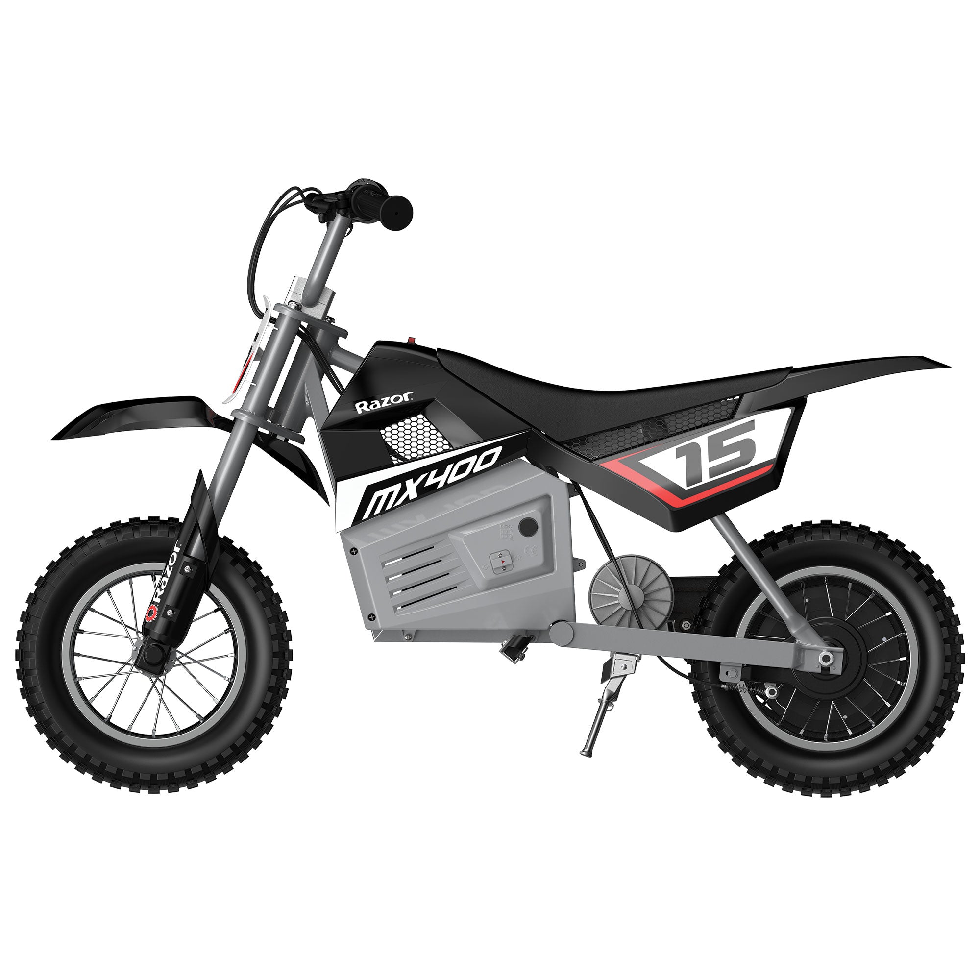 Razor MX400 Rocket 24V Electric Toy Motocross Dirt Bike, Black (2 Pack) - VMInnovations