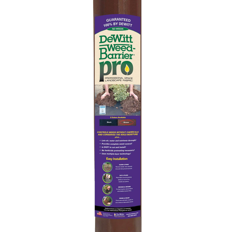 DeWitt Weed Barrier Pro Landscape Fabric in Brown 3&