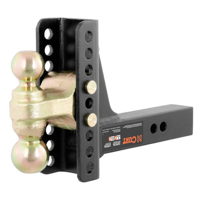 Curt 2 " 14,000 Pound Dual Ball Adjustable Channel Mount (2 Pack)