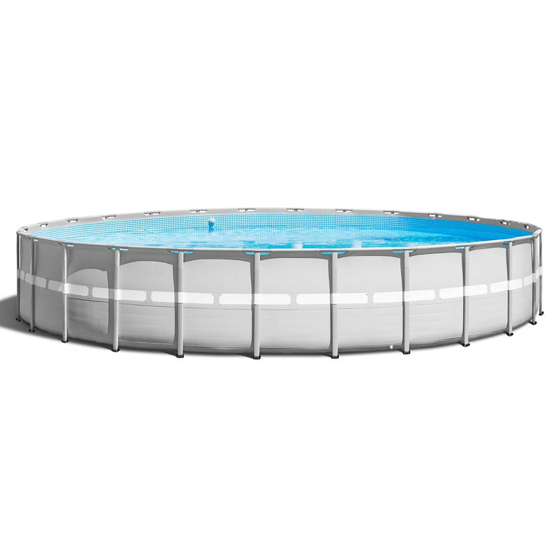 Intex 26ft x 52in Ultra Frame Above Ground Swimming Pool Set with Pump (2 Pack)