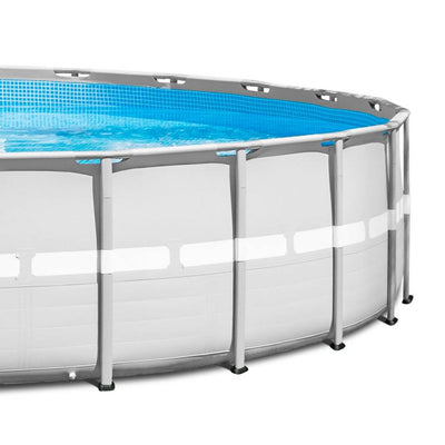 Intex 26ft x 52in Ultra Frame Above Ground Swimming Pool Set with Pump (2 Pack)