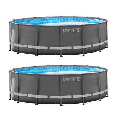 Intex 16' x 48" Ultra Frame Swimming Pool w/ 1200 GPH Sand Filter Pump (2 Pack)