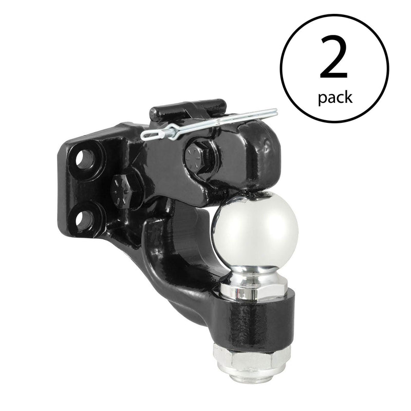 Curt Trailer Ball and Pintle Hook Combination Hitch Ball Bolt On 48200 (2 Pack)