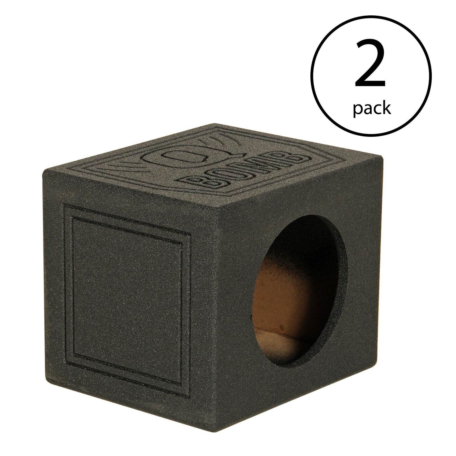Q-POWER QBOMB 10" Sealed Car Subwoofer Sub Box Enclosure (2 Pack) - VMInnovations