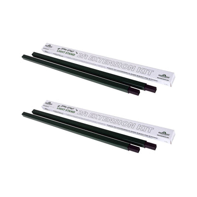 Hydrofarm 2' Aluminum Stand Extension Kit For Jump Start Light Stand (2 Pack)