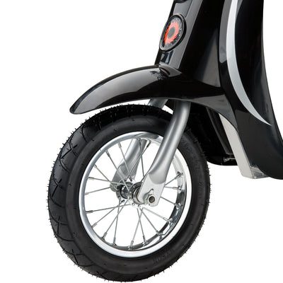 Razor Pocket Mod Miniature Euro 24 Volt Electric Retro Scooters, 1 Red & 1 Black