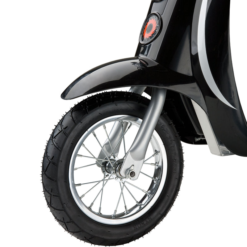 Razor Pocket Mod Miniature Euro 24V 250W Electric Retro Scooter, Black (2 Pack)