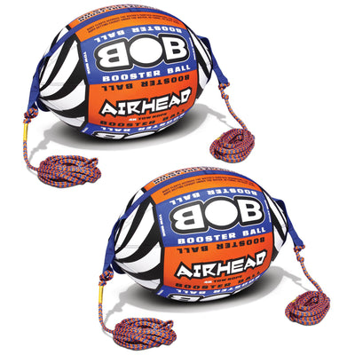 Airhead BOB Tow Rope w/ Inflatable Buoy Booster Ball Lake Tube Towables (2 Pack)