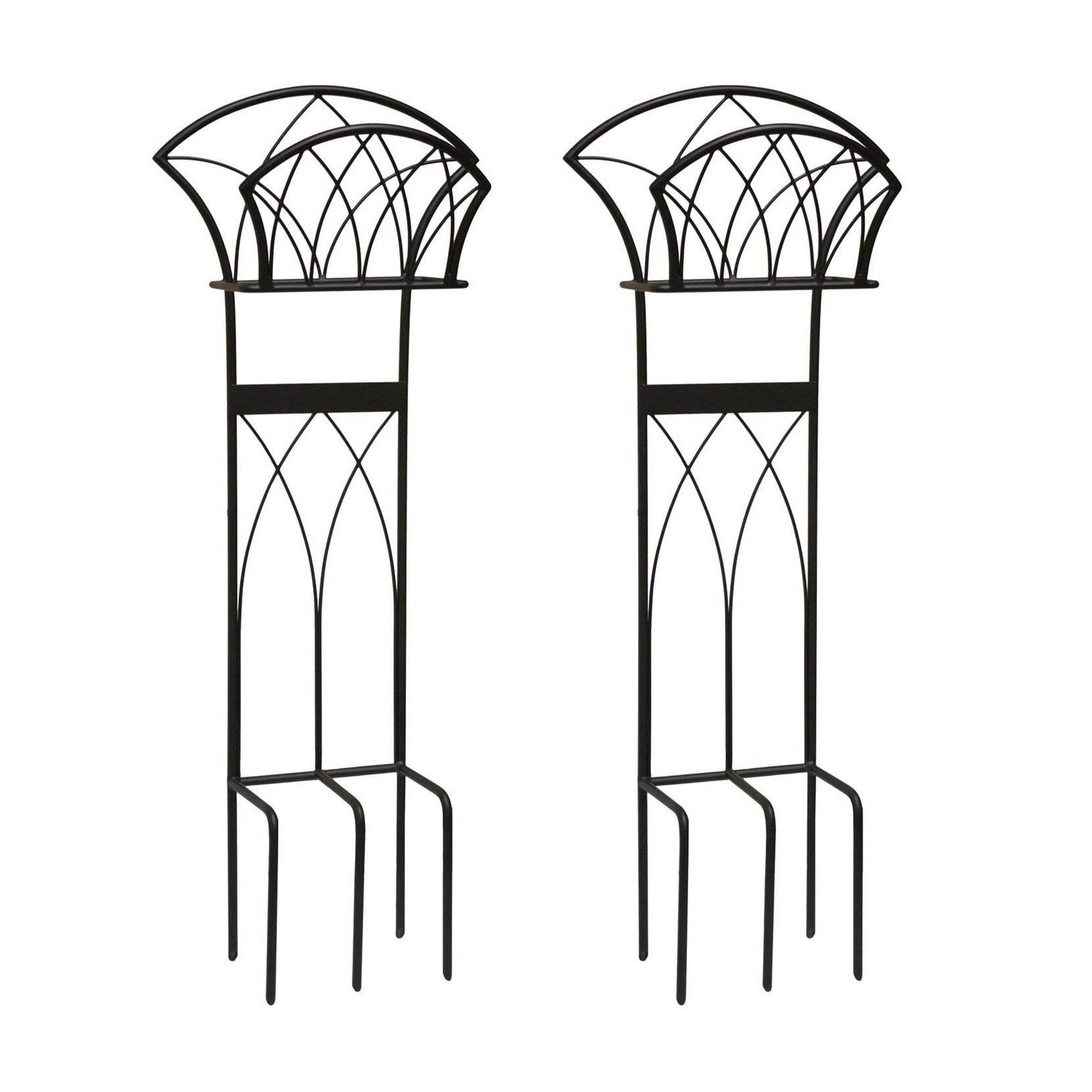Liberty Garden Steel Decorative Garden Hose Stand with Gothic Design (2 Pack) - VMInnovations