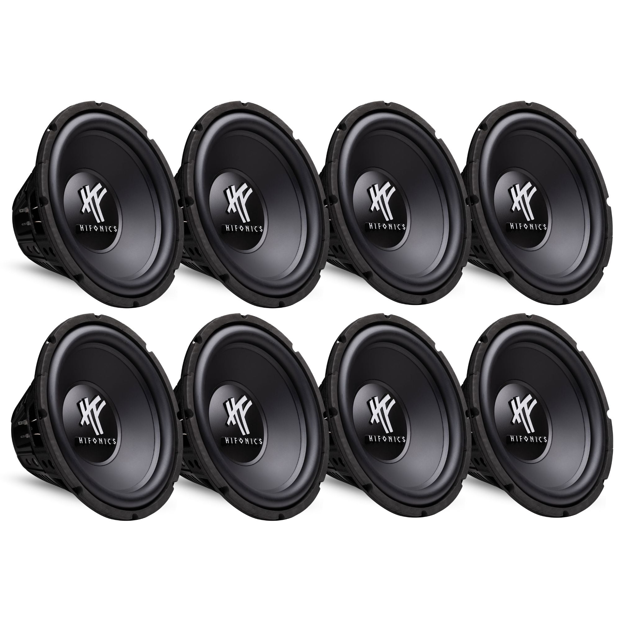 HIFONICS 12" 800 Watt 4 Ohm DVC Car Audio Subwoofer Power Bass Sub (8 Pack) - VMInnovations