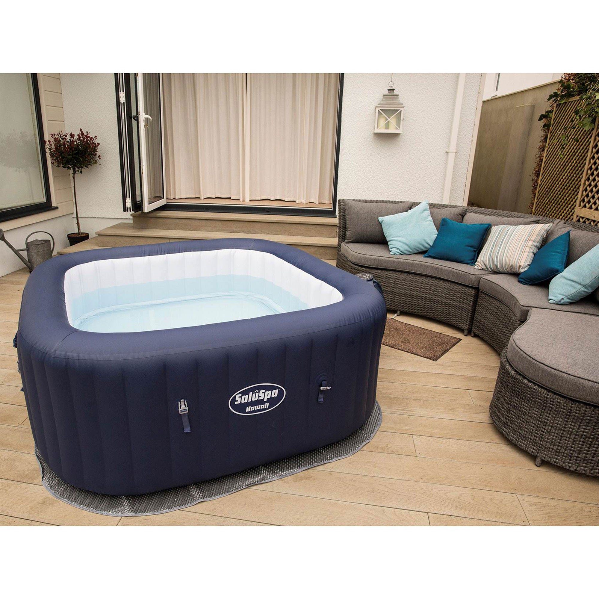 Bestway SaluSpa Hawaii AirJet 6-Person Portable Inflatable Hot Tub Spa, (2 Pack) - VMInnovations