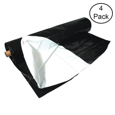 Hydrofarm ABWP10 100 x 10 Reflective Hydroponic Waterproof Poly Film (4 Pack)