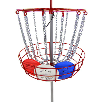 InSTEP DG200 Outdoor Disk Golf Goal + 3 Free Discs - Used