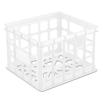 Sterilite Plastic Storage Box Crate Container for Home, Office, & Dorm (24 Pack)