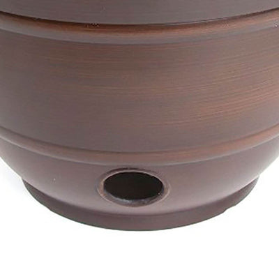 Liberty Garden Banded High Density Resin Hose Holder Pot with Drainage (2 Pack) - VMInnovations