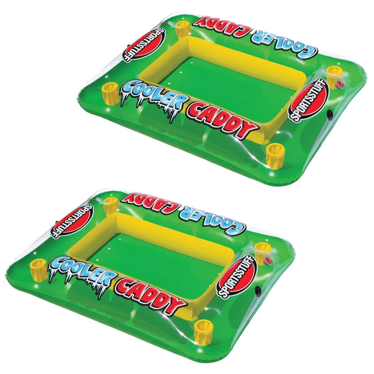 Airhead SPORTSSTUFF 40-1020 Inflatable Pool Float Beverage Cooler Caddy (2 Pack)