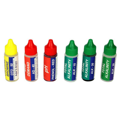 5 Way Swimming Pool Spa Hot Tub Water Chemical Testing Pack Kit (2 Pack)