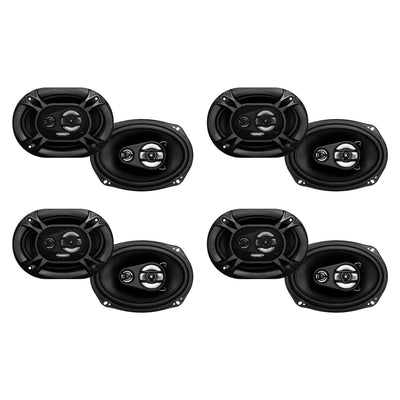 SoundStorm Laboratories 6 x 9 Inches 3 Way 300 Watt Stereo Speakers (8 Count)