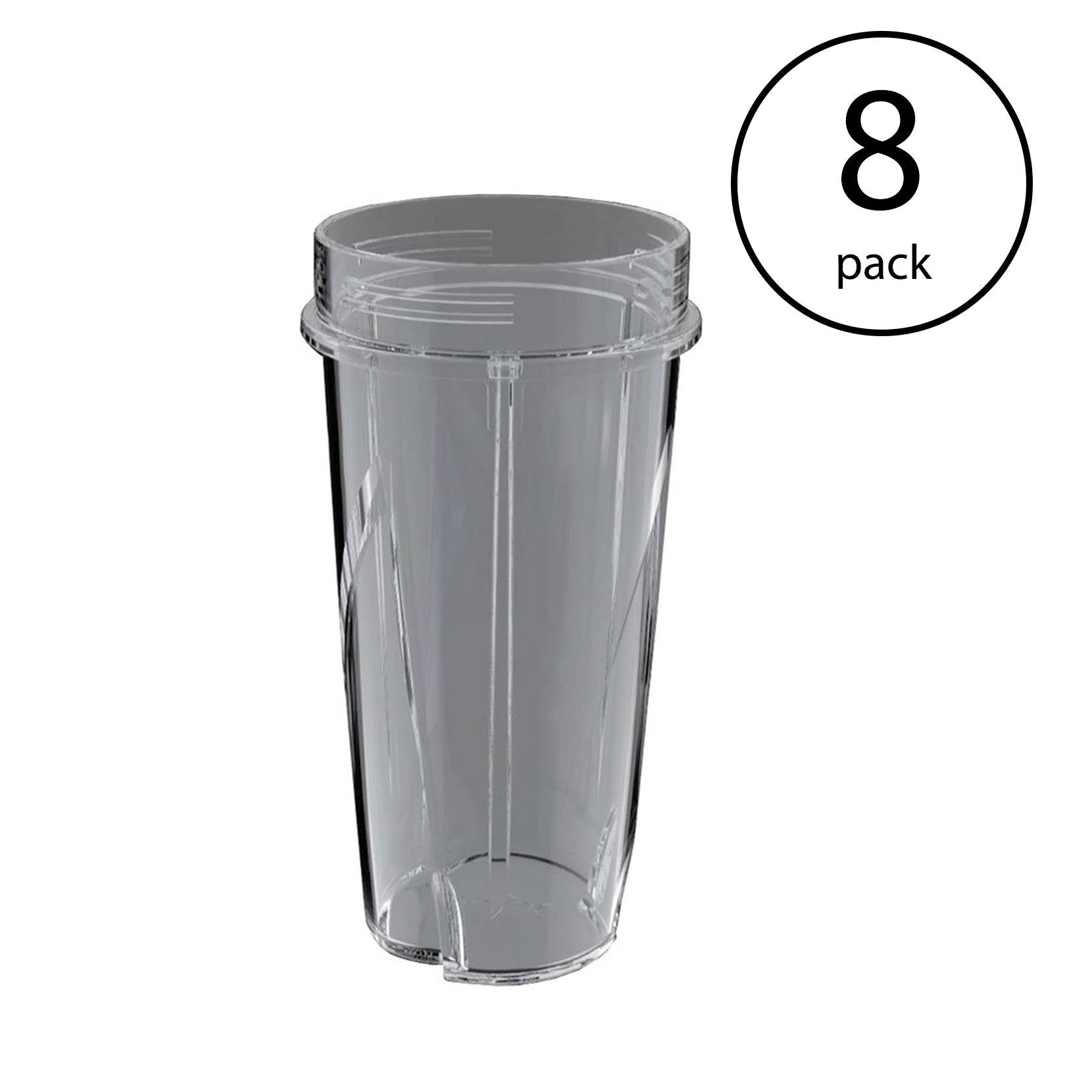 Ninja 16 Ounce Nutri Ninja Kitchen System Pulse Blender Cup w/o Lid (8 Pack)