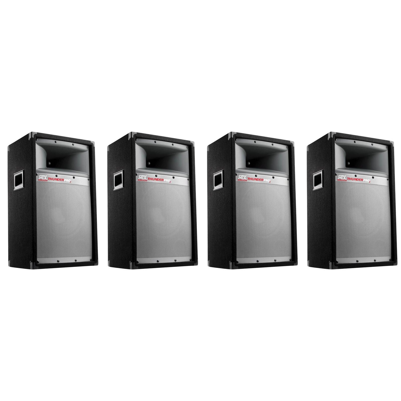 MTX TP1200 12" 300W 2 Way Cabinet Tower PRO DJ PA Speaker Audio System (4 Pack) - VMInnovations