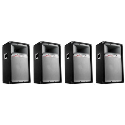 MTX TP1200 12" 300W 2 Way Cabinet Tower PRO DJ PA Speaker Audio System (4 Pack) - VMInnovations